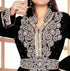 Black Georgette Zari Work Kaftan