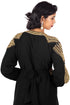 Black Diamond Design Luxurious Moroccan Kaftan with Sun-proof hijab.