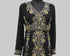 Black luxurious Full Sleeves Moroccan Kaftan.