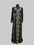 Black luxurious Full Sleeves Moroccan Kaftan.