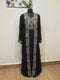 Black Georgette Zari Embroidered Kaftan with Inner Dress