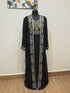 Black Georgette Zari Embroidered Kaftan with Inner Dress