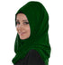 Bottle green luxurious Moroccan Kaftan with Sun-proof hijab.