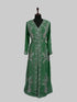 Dark Green color luxurious Full Sleeves Handmade Moroccan Kaftan.
