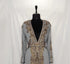 Gray Georgette Stone and Sequin Work Moroccan Kaftan for Women