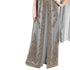 Grey color luxurious Long Sleeves Handmade Moroccan Kaftan Embroidered zari work hijab