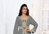 Gray color luxurious Full Sleeves Handmade Moroccan Kaftan.