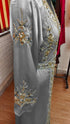 Grey inner light gold color luxurious Full Sleeves Handmade Moroccan Kaftan.