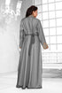 Grey & White color luxurious Full Sleeves Handmade Moroccan Kaftan .