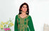Dark-Green color luxurious Full Sleeves Handmade Moroccan Kaftan with hijjab