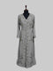 Grey color luxurious Full Sleeves Handmade Moroccan Kaftan.