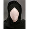 Black Turban Style Georgette Hijab
