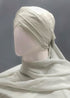 nazneen 3-layer turban style hijab - light grey georgette