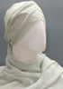 nazneen 3-layer turban style hijab - light grey georgette