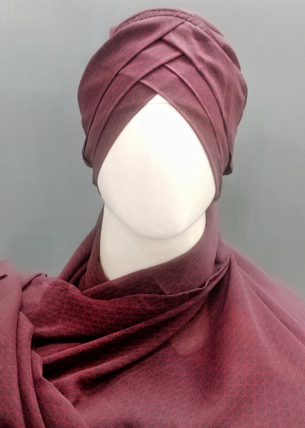 Hijab World 3 Layers Turban Style Hijab