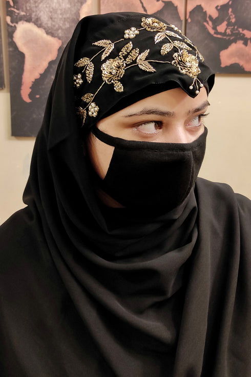 elegant hand-embroidered ready-to-wear hijab