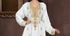 Off-White & White color luxurious Full Sleeves Handmade Moroccan Kaftan .