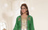 Dark Green & White color luxurious Full Sleeves Handmade Two Piece Jacket Style Moroccan Kaftan.