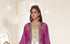 Wine & White color luxurious Full Sleeves Handmade Two Piece Jacket Style Moroccan Kaftan.