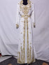 White Georgette Zari Work Kaftan