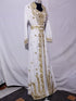 White Georgette Zari Work Kaftan