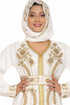 Islamic Moroccan Kaftan Arabic Abaya Dress For Womens