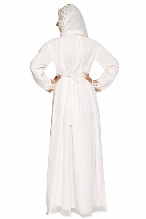 Islamic Moroccan Kaftan Arabic Abaya Dress For Womens