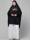 Nazneen Islamic Calligraphy printed stretchable smoking at wrist knee length Jilbab cum prayer khimar Hijab