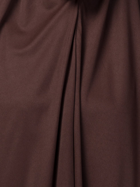 Brown Polyester Plain Hijab