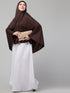 Brown Polyester Plain Hijab