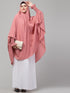 Nazneen stretchable smoking at wrist knee length Jilbab cum prayer khimar Hijab combo pack of two