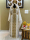White Georgette Zari Embroidered Kaftan