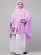 Nazneen stretchable Polyester smoking at sleeve Jilbab cum prayer khimar Hijab