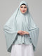 Nazneen Ready to wear instant Sky Sage green colour Prayer Hijab