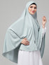 Nazneen Sky Sage green Colour Ready to wear instant Prayer Hijab