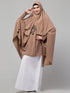 janab e aala embroidered jilbab khimar – beige