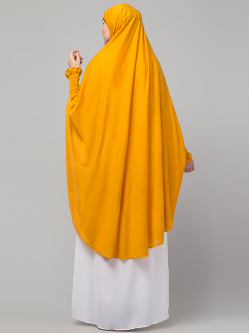 Mustard Yellow Nida Plain Hijab