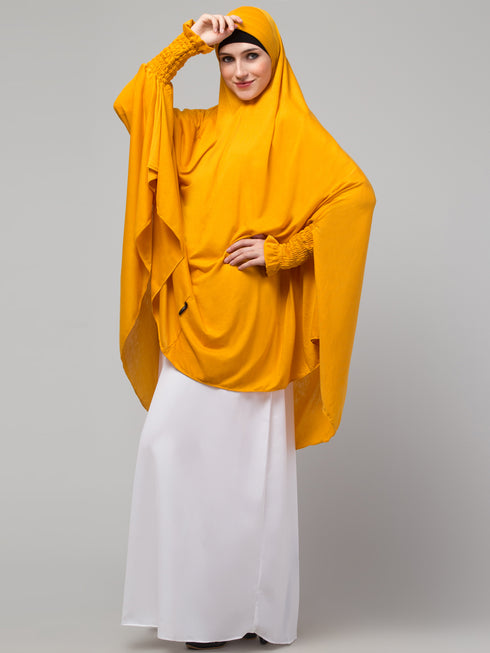 Mustard Yellow Nida Plain Hijab