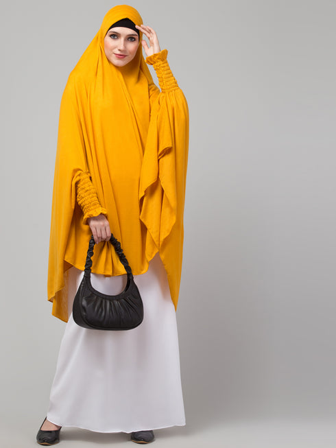 Mustard Yellow Nida Plain Hijab