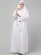 Nazneen Matt Nida Abaya and Georgette Triangle Hijab set with Naqab