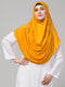 Mustard Yellow Crystal Pleated Hijab