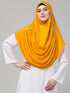 Mustard Yellow Crystal Pleated Hijab