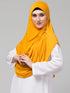 Mustard Yellow Crystal Pleated Hijab