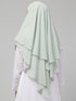 Nazneen Triangle tow layers tie at back Ready to wear Hijab cum Naqab