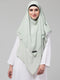 Nazneen Triangle tow layers tie at back Ready to wear Hijab cum Naqab