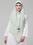 Nazneen Triangle tow layers tie at back Ready to wear Hijab cum Naqab