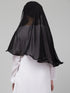 Nazneen Butterfly Arabian hijab With nose piece with Black Satin tape