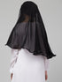 Butterfly Arabian hijab With nose piece with black Satin tape