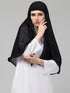 Nazneen Butterfly Arabian hijab With nose piece with Blue Satin tape