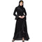 Designer Polka Dotted Abaya- Black